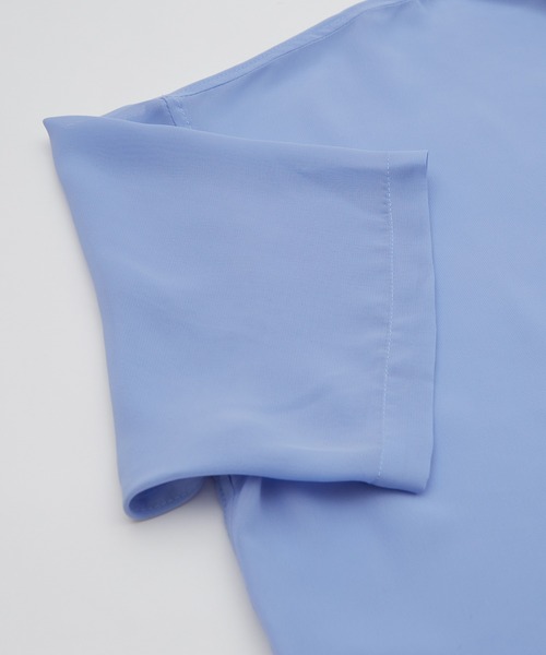 NULL(ヌル)の「【NULL】半袖 シアーシャツ(シャツ/ブラウス・メンズ・ブラック/サックスブルー/ホワイト/ブルーグリーン・FREE)」の18枚目の写真