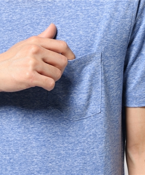 CIAOPANIC（チャオパニック）の「【Ciaopanic】F.L.B天竺ポケTee（Tシャツ/カットソー・メンズ・グレー/チャコールグレー/ブルー・MEDIUM/LARGE）」の4枚目の写真