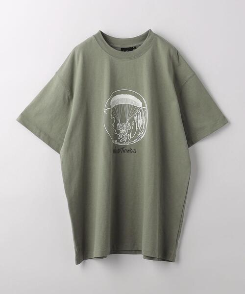 WILD THINGS(ワイルドシングス)の「<WILD THINGS> PARAGLIDING TEE/Tシャツ(Tシャツ/カットソー・メンズ・オリーブ/ロイヤルブルー/ホワイト・M/L/XL)」の3枚目の写真
