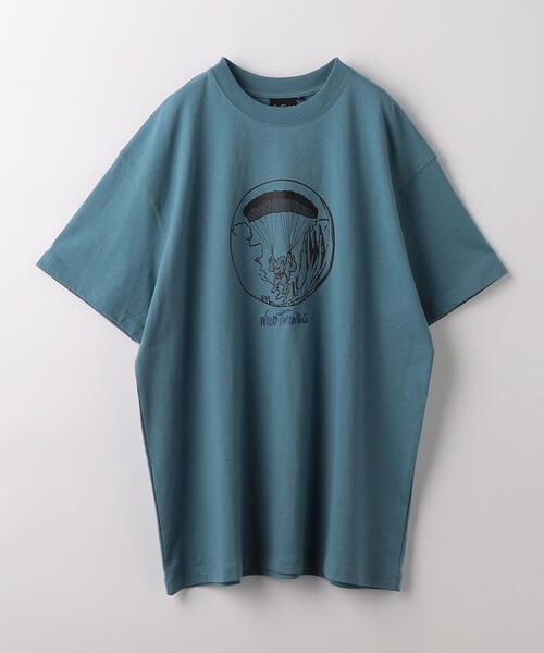 WILD THINGS(ワイルドシングス)の「<WILD THINGS> PARAGLIDING TEE/Tシャツ(Tシャツ/カットソー・メンズ・オリーブ/ロイヤルブルー/ホワイト・M/L/XL)」の2枚目の写真