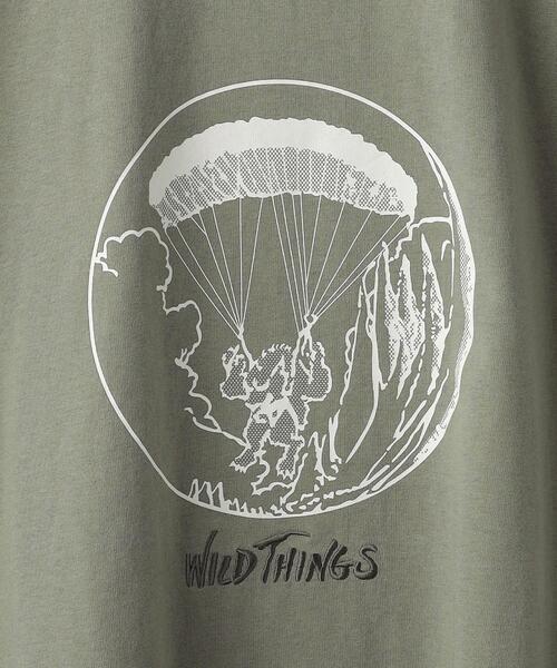 WILD THINGS(ワイルドシングス)の「<WILD THINGS> PARAGLIDING TEE/Tシャツ(Tシャツ/カットソー・メンズ・オリーブ/ロイヤルブルー/ホワイト・M/L/XL)」の6枚目の写真