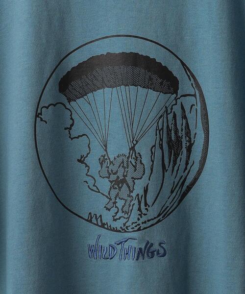 WILD THINGS(ワイルドシングス)の「<WILD THINGS> PARAGLIDING TEE/Tシャツ(Tシャツ/カットソー・メンズ・オリーブ/ロイヤルブルー/ホワイト・M/L/XL)」の7枚目の写真