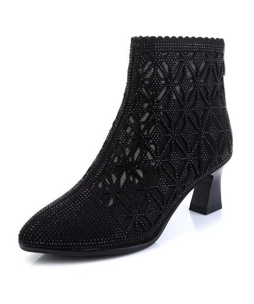 Burner(バーナー)の「【OKUOKU 0909】シースルーデザイン ショートブーツ oku-shoes-682175898014-565 U(ブーツ・レディース・ホワイト/ブラック・35/39/38/36/37/40)」の10枚目の写真
