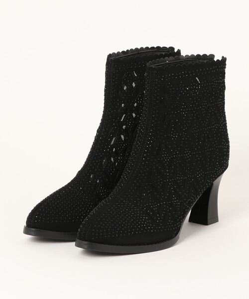 Burner(バーナー)の「【OKUOKU 0909】シースルーデザイン ショートブーツ oku-shoes-682175898014-565 U(ブーツ・レディース・ホワイト/ブラック・35/39/38/36/37/40)」の14枚目の写真