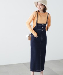 N.(N. Natural Beauty Basic) | ◆タイトサロペットスカート(デニムスカート)