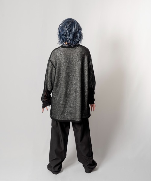 R/X（ロックス）の「シアーニット/ユニセックス対応（ニット/セーター・メンズ・ブラック/ベージュ・FREE）」の9枚目の写真