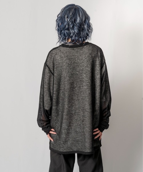 R/X（ロックス）の「シアーニット/ユニセックス対応（ニット/セーター・メンズ・ブラック/ベージュ・FREE）」の18枚目の写真