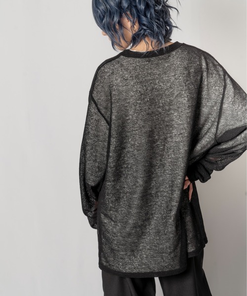 R/X（ロックス）の「シアーニット/ユニセックス対応（ニット/セーター・メンズ・ブラック/ベージュ・FREE）」の20枚目の写真