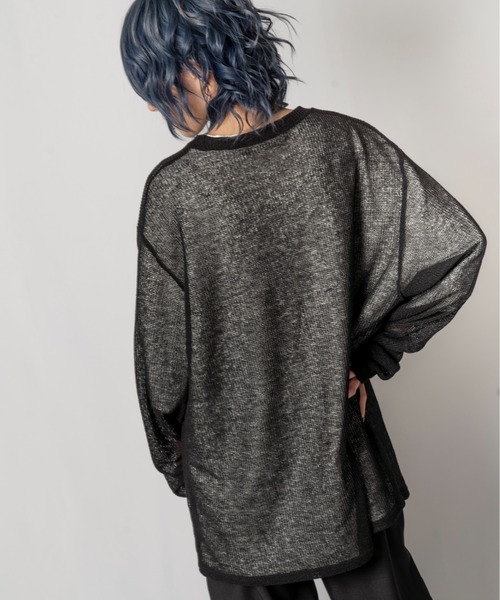 R/X（ロックス）の「シアーニット/ユニセックス対応（ニット/セーター・メンズ・ブラック/ベージュ・FREE）」の21枚目の写真