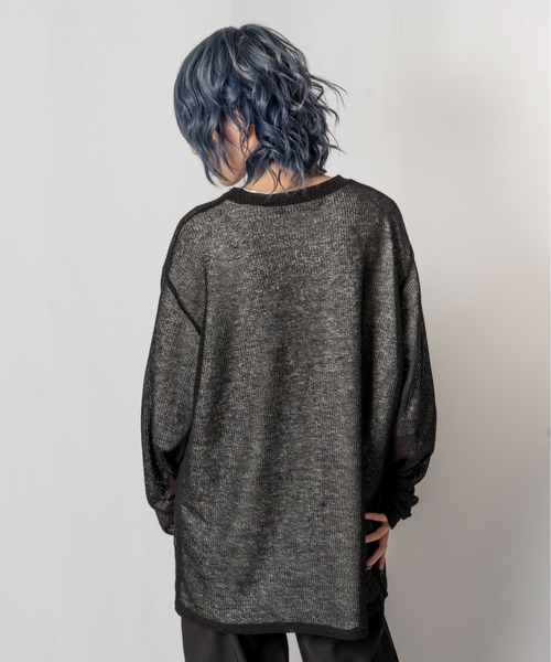 R/X（ロックス）の「シアーニット/ユニセックス対応（ニット/セーター・メンズ・ブラック/ベージュ・FREE）」の22枚目の写真