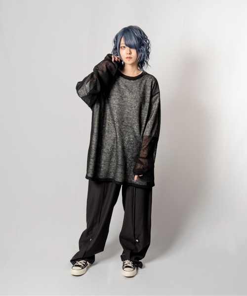 R/X（ロックス）の「シアーニット/ユニセックス対応（ニット/セーター・メンズ・ブラック/ベージュ・FREE）」の7枚目の写真