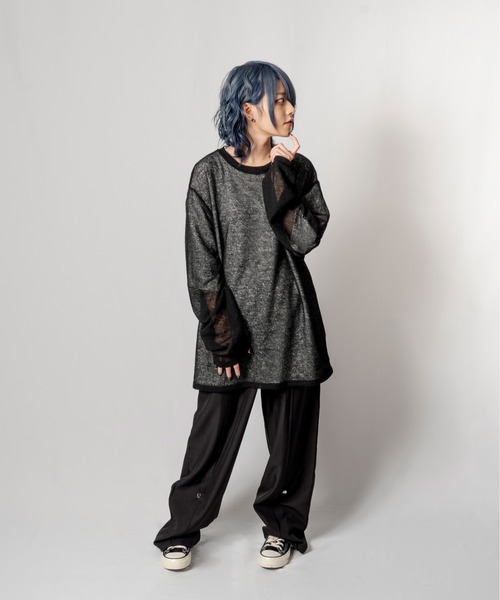 R/X（ロックス）の「シアーニット/ユニセックス対応（ニット/セーター・メンズ・ブラック/ベージュ・FREE）」の12枚目の写真