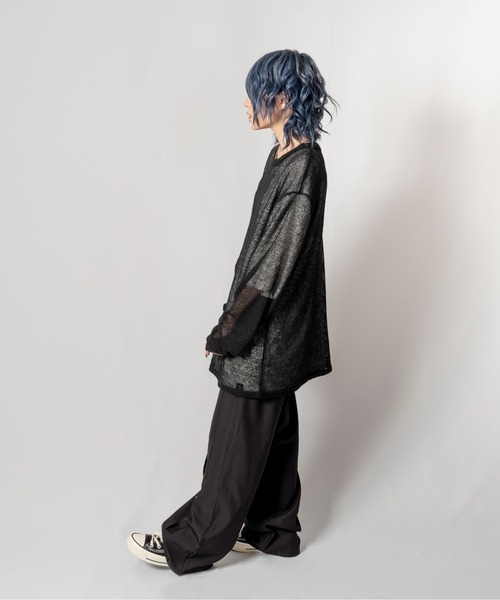 R/X（ロックス）の「シアーニット/ユニセックス対応（ニット/セーター・メンズ・ブラック/ベージュ・FREE）」の14枚目の写真