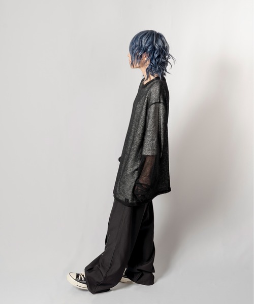 R/X（ロックス）の「シアーニット/ユニセックス対応（ニット/セーター・メンズ・ブラック/ベージュ・FREE）」の15枚目の写真