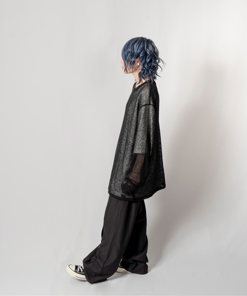 R/X（ロックス）の「シアーニット/ユニセックス対応（ニット/セーター・メンズ・ブラック/ベージュ・FREE）」の16枚目の写真