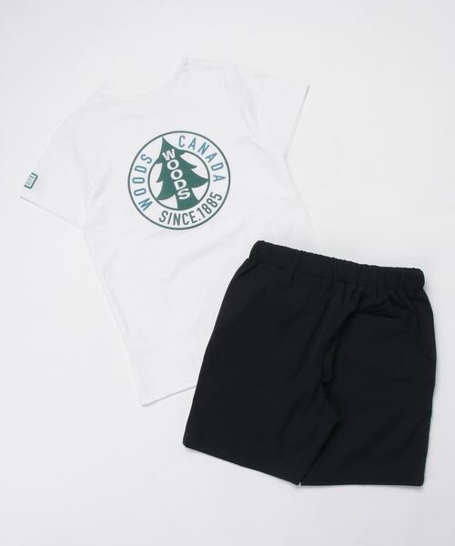 Woods(ウッズ)の「【ムラサキスポーツ別注】WOODS/ウッズ キッズ 2点セット 水陸両用 アウトドアウエア 386530(Tシャツ/カットソー・キッズ・ピンク系その他/ホワイト/ピンク/ホワイト系その他・130cm/140cm/150cm)」の5枚目の写真