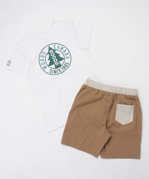 Woods(ウッズ)の「【ムラサキスポーツ別注】WOODS/ウッズ キッズ 2点セット 水陸両用 アウトドアウエア 386530(Tシャツ/カットソー・キッズ・ピンク系その他/ホワイト/ピンク/ホワイト系その他・130cm/140cm/150cm)」の6枚目の写真