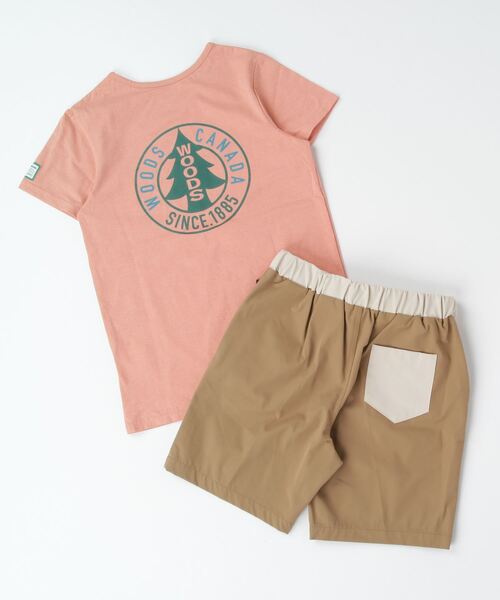 Woods(ウッズ)の「【ムラサキスポーツ別注】WOODS/ウッズ キッズ 2点セット 水陸両用 アウトドアウエア 386530(Tシャツ/カットソー・キッズ・ピンク系その他/ホワイト/ピンク/ホワイト系その他・130cm/140cm/150cm)」の8枚目の写真