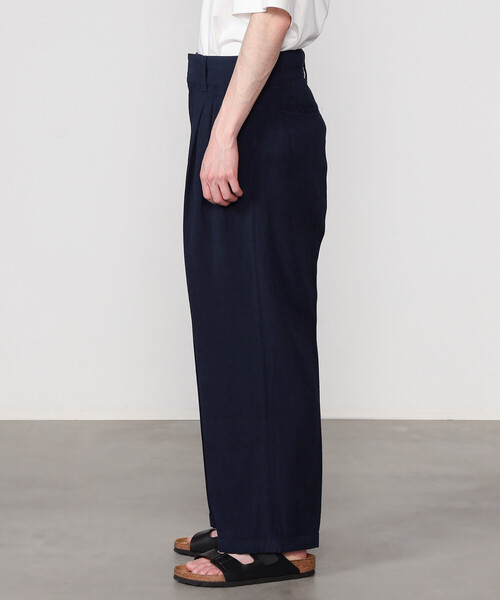 FARAH（ファーラー）の「FARAH | 3タックワイドツイルパンツ MEN（その他パンツ・メンズ・ベージュ/ネイビー・34/30/32）」の5枚目の写真