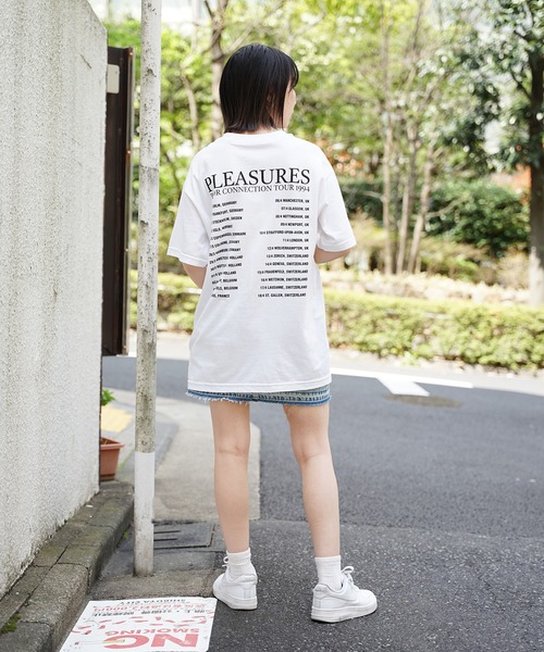 PLEASURES グラフィック AGAINST ジャージー シャツ 送料関税込 イカクパワー｜ビッグシルエットオープンカラーシャツ｜ユニ