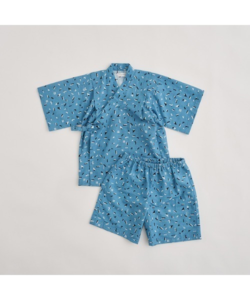 b・ROOM（ビールーム）の「モダン柄デザイン甚平（浴衣・キッズ・ネイビー/ブルー・100cm/110cm/120cm/130cm）」の12枚目の写真