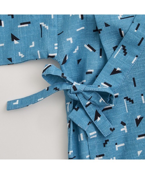 b・ROOM（ビールーム）の「モダン柄デザイン甚平（浴衣・キッズ・ネイビー/ブルー・100cm/110cm/120cm/130cm）」の16枚目の写真