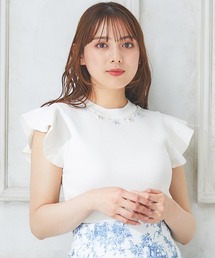 INGNI | 装飾付フリルノースリニット(ニット/セーター)