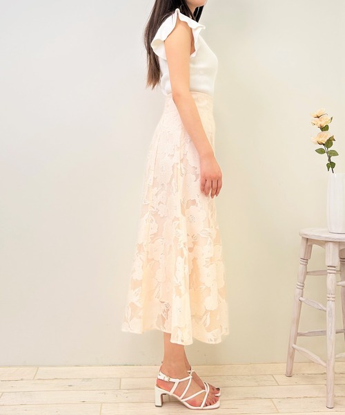 INGNI(イング)の「装飾付フリルノースリニット(ニット/セーター・レディース・ミント/ブラック/ピンク/オフホワイト・M)」の21枚目の写真