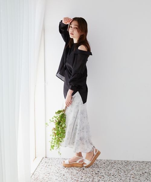 mysty woman（ミスティウーマン）の「厚底ストラップサンダル 905197（サンダル・レディース・ブラック/アイボリー/モカ・MEDIUM/LARGE）」の16枚目の写真