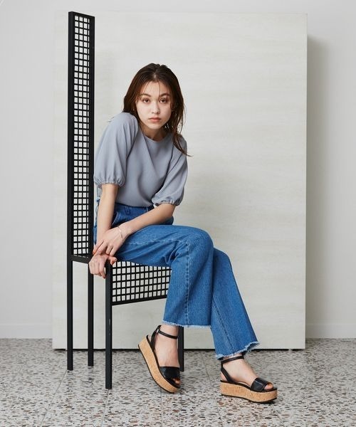 mysty woman（ミスティウーマン）の「厚底ストラップサンダル 905197（サンダル・レディース・ブラック/アイボリー/モカ・MEDIUM/LARGE）」の21枚目の写真