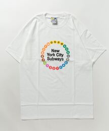 【NYC SUBWAY LINE】（UN）MULTI CIRCLE SUBWAY TEE