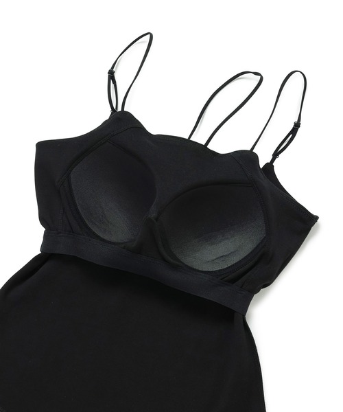 VIS（ビス）の「【洗える】アシンメトリークロスストラップキャミソール（キャミソール・レディース・ホワイト/ダークブラウン/グリーン系その他/ブラック・FREE）」の12枚目の写真