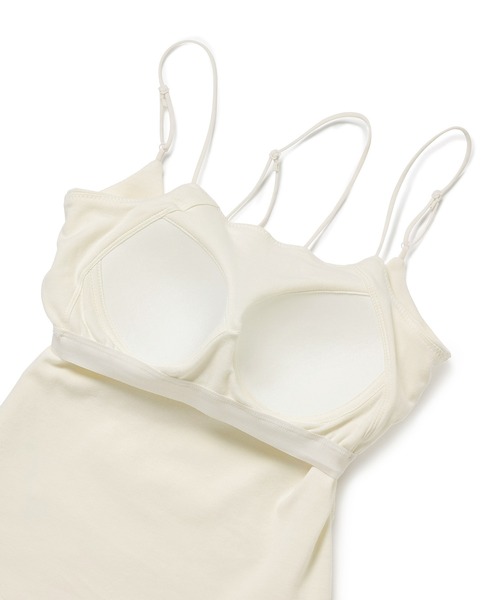 VIS（ビス）の「【洗える】アシンメトリークロスストラップキャミソール（キャミソール・レディース・ホワイト/ダークブラウン/グリーン系その他/ブラック・FREE）」の13枚目の写真