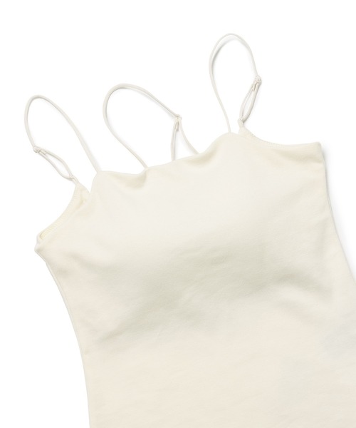 VIS（ビス）の「【洗える】アシンメトリークロスストラップキャミソール（キャミソール・レディース・ホワイト/ダークブラウン/グリーン系その他/ブラック・FREE）」の16枚目の写真