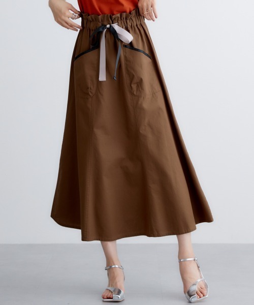 miclat（ミクラ）の「大きいサイズ　ミリタリー風スカート　miclat（スカート・レディース・カーキ/モカ・L/LL/3L/4L/5L）」の16枚目の写真