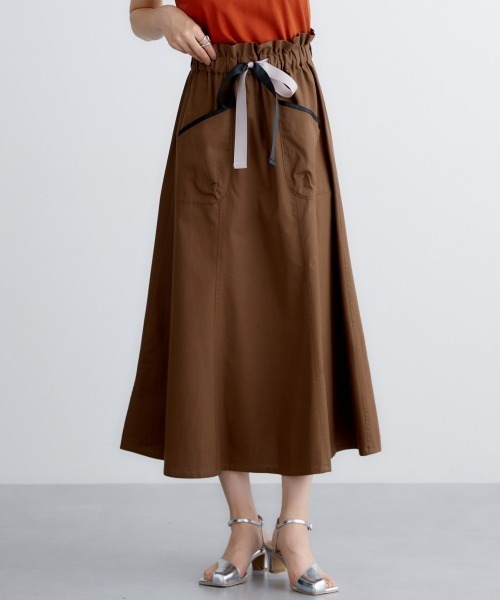 miclat（ミクラ）の「大きいサイズ　ミリタリー風スカート　miclat（スカート・レディース・カーキ/モカ・L/LL/3L/4L/5L）」の21枚目の写真