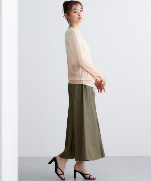 miclat（ミクラ）の「大きいサイズ　ミリタリー風スカート　miclat（スカート・レディース・カーキ/モカ・L/LL/3L/4L/5L）」の11枚目の写真