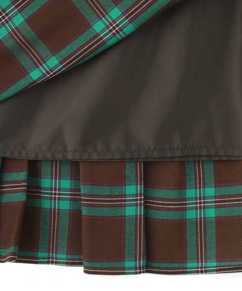 N.(N. Natural Beauty Basic)(エヌエヌナチュラルビューティーベーシック)の「【S Size Line】◆ティアードチェックスカート(スカート・レディース・ブラウン系その他/パープル系その他/ブルー系その他・SMALL/MEDIUM)」の17枚目の写真