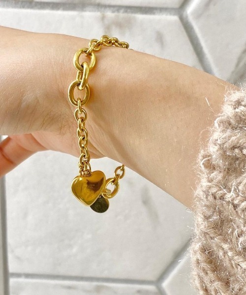 flower（フラワー）の「ハートチャームブレスレット（ブレスレット