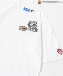 Tom＆Jerry（トムアンドジェリー）の「Tom and Jerry/トムとジェリー キャラクター ワッペン刺繍Tシャツ ビッグシルエット レディース メンズ（Tシャツ/カットソー・メンズ）」