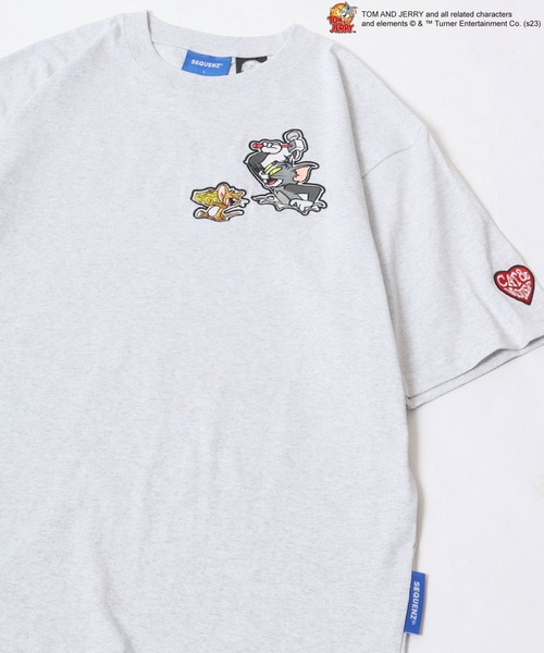 Tom&Jerry(トムアンドジェリー)の「Tom and Jerry/トムとジェリー キャラクター ワッペン刺繍Tシャツ ビッグシルエット レディース メンズ(Tシャツ/カットソー・レディース・オートミール/ホワイト/グリーン/ブラック・M/L)」の6枚目の写真