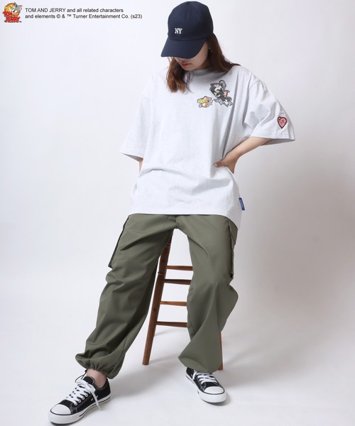【LIFEWORK】★男女兼用★ミニラドックワッペンスウェットシャツ ラバーワッペンスウェット(ブラック) | SHE'S ONLINE SHOP
