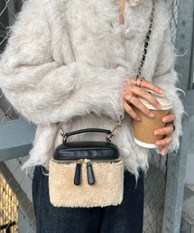 DISCOAT | ボアコンビバニティバッグ(ショルダーバッグ)