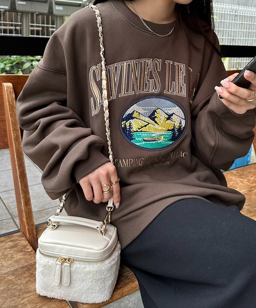 DISCOAT（ディスコート）の「ボアコンビバニティバッグ（ショルダーバッグ・レディース・アイボリー/モカ/ベージュ・FREE）」の7枚目の写真