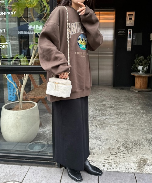 DISCOAT（ディスコート）の「ボアコンビバニティバッグ（ショルダーバッグ・レディース・アイボリー/モカ/ベージュ・FREE）」の13枚目の写真