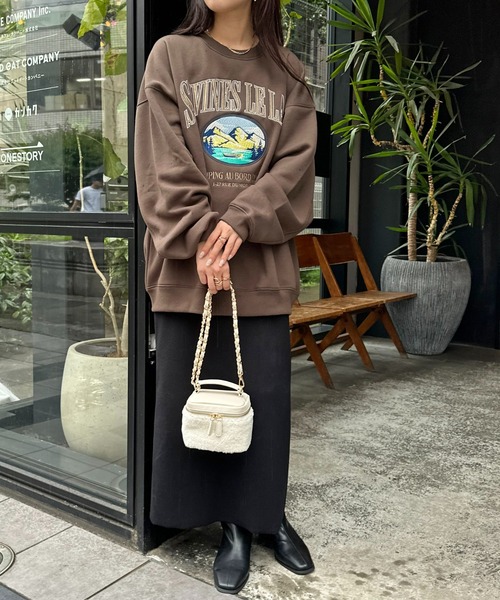 DISCOAT（ディスコート）の「ボアコンビバニティバッグ（ショルダーバッグ・レディース・アイボリー/モカ/ベージュ・FREE）」の15枚目の写真