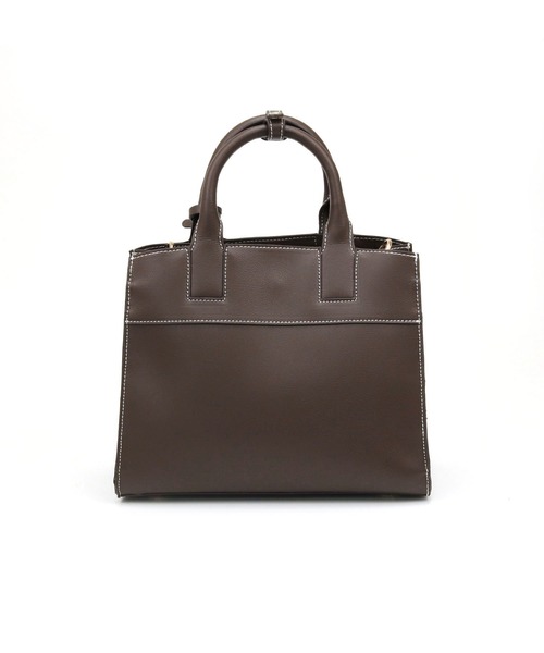 MIAN （ミアン）の「MALLOW / 2wayハンドバッグ（ハンドバッグ・レディース・ダークブラウン/ブラック/アイボリー・FREE）」の4枚目の写真