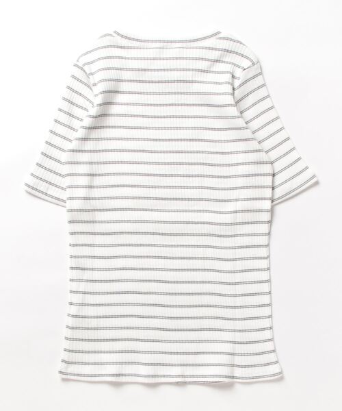 STRAWBERRY-FIELDS（ストロベリーフィールズ）の「シャイニーテレコ　カットソー（Tシャツ/カットソー・レディース・ブラック/ローズ/ホワイト/ホワイト系その他・2）」の12枚目の写真