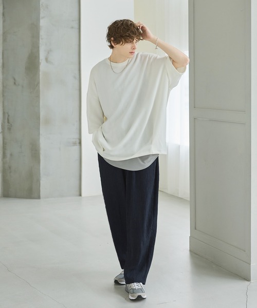 CTHY（シティ）の「楊柳プリーツバギーイージースラックス（スラックス・メンズ・チャコールグレー/ブラック/ネイビー・S/M/L/XL）」の16枚目の写真