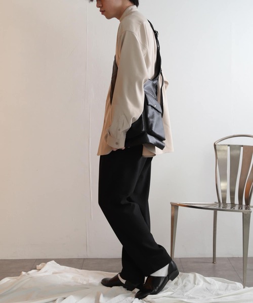 SENSE OF PLACE by URBAN RESEARCH（センスオブプレイスバイアーバンリサーチ）の「フェイクレザーダブルポケットショルダー（ショルダーバッグ・メンズ・ブルー/アイボリー/ブラック・ONE）」の11枚目の写真